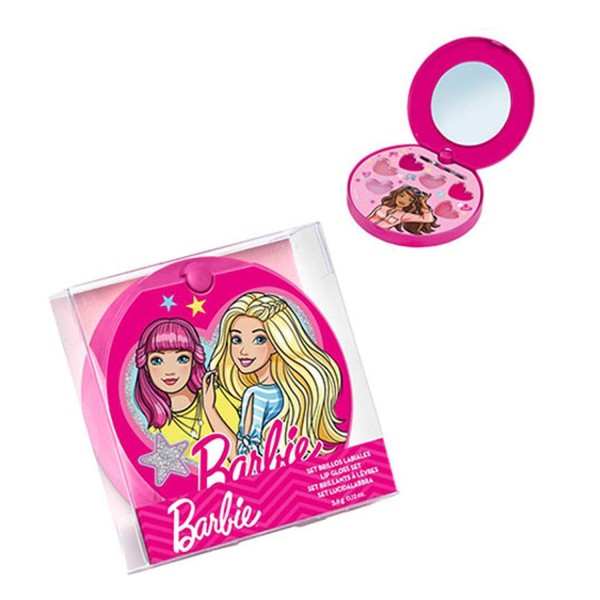 Barbie niños set brillo de labios 1un