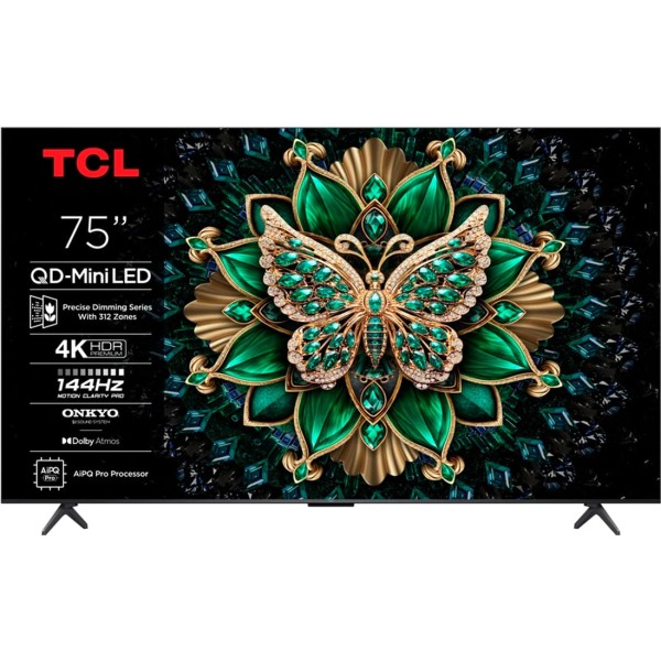 Tcl 75c6k / televisor smart tv 75" mini led uhd 4k hdr