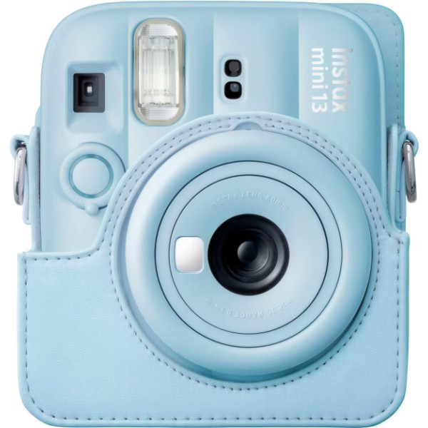 Fujifilm funda instax mini 13 frost blue / funda de cámara con correa ajustable