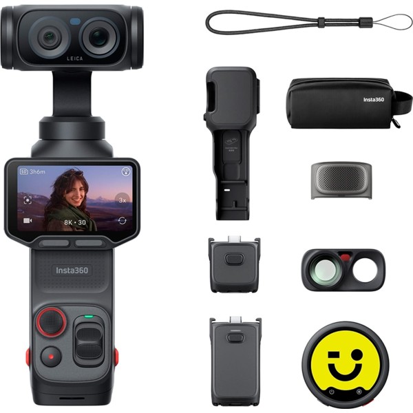 Insta360 luna ultra creator bundle cosmic black / cámara 8k con doble lente leica y kit creador
